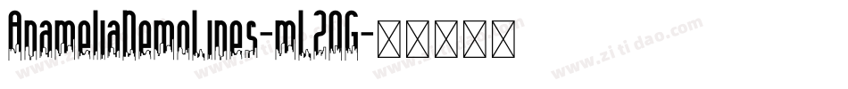 AnameliaDemoLines-mL2OG字体转换