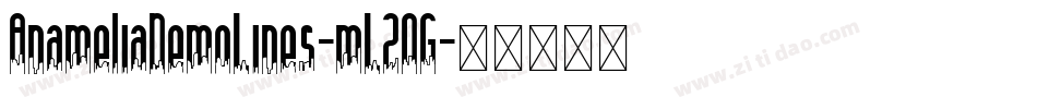 AnameliaDemoLines-mL2OG字体转换