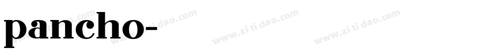 pancho字体转换