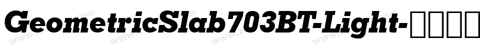 GeometricSlab703BT-Light字体转换