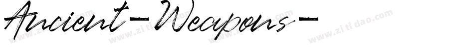 Ancient-Weapons字体转换
