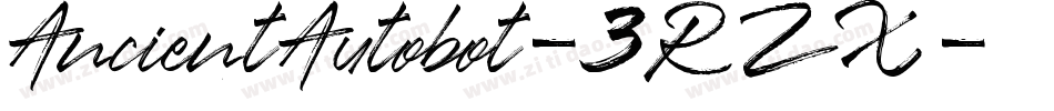 AncientAutobot-3RZX字体转换