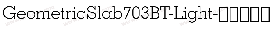 GeometricSlab703BT-Light字体转换