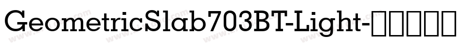 GeometricSlab703BT-Light字体转换
