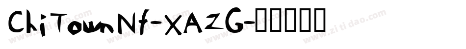 ChiTownNf-XAZG字体转换