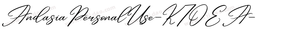 AndasiaPersonalUse-K7OEA字体转换