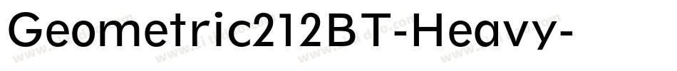 Geometric212BT-Heavy字体转换