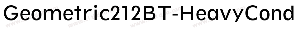 Geometric212BT-HeavyCondensed字体转换