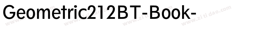 Geometric212BT-Book字体转换