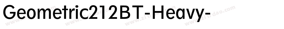 Geometric212BT-Heavy字体转换