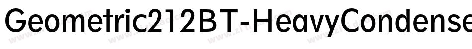 Geometric212BT-HeavyCondensed字体转换