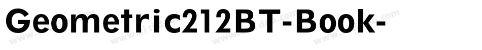 Geometric212BT-Book字体转换