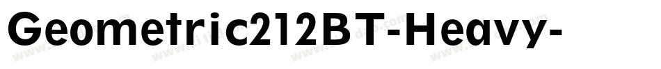 Geometric212BT-Heavy字体转换