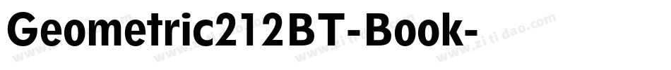 Geometric212BT-Book字体转换