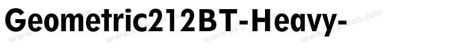 Geometric212BT-Heavy字体转换