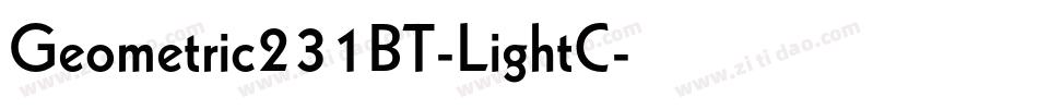 Geometric231BT-LightC字体转换