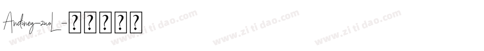 Andiney-zwoL字体转换