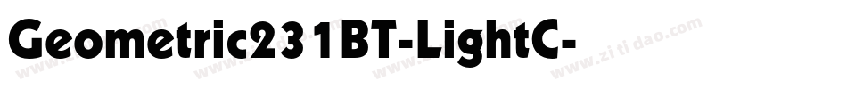 Geometric231BT-LightC字体转换