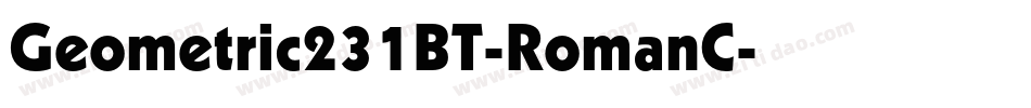 Geometric231BT-RomanC字体转换