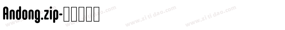 Andong.zip字体转换