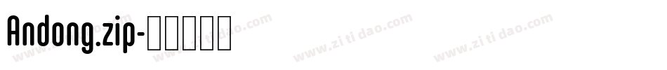 Andong.zip字体转换