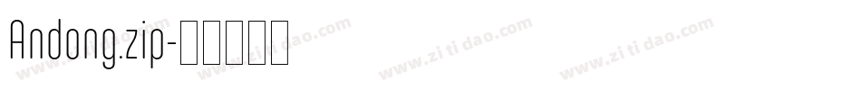 Andong.zip字体转换
