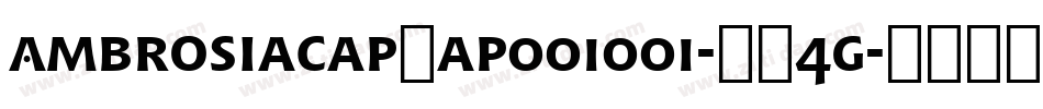 AmbrosiacapCap001001-GK4g字体转换