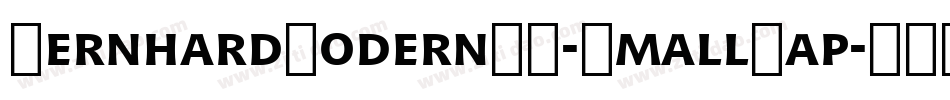 BernhardModernBT-SmallCap字体转换