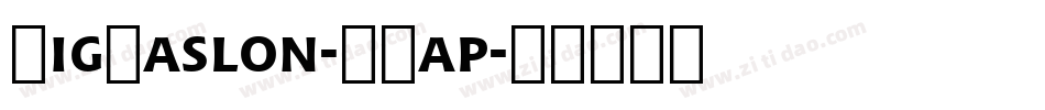 BigCaslon-SCap字体转换
