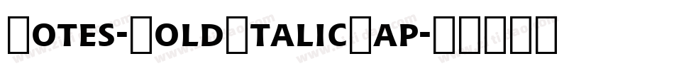 Notes-BoldItalicCap字体转换