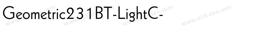 Geometric231BT-LightC字体转换
