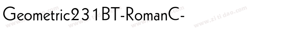 Geometric231BT-RomanC字体转换