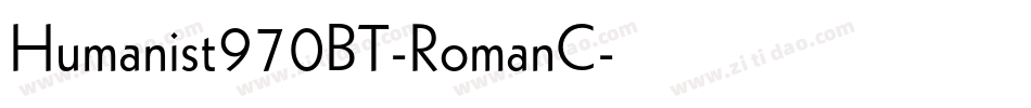 Humanist970BT-RomanC字体转换