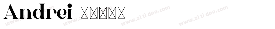Andrei字体转换