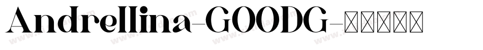 Andrellina-GOODG字体转换