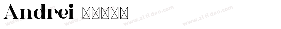 Andrei字体转换