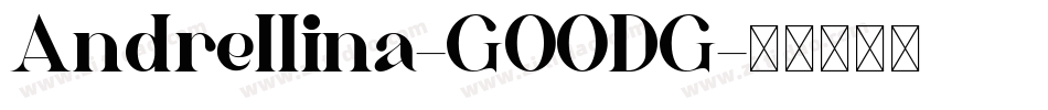 Andrellina-GOODG字体转换