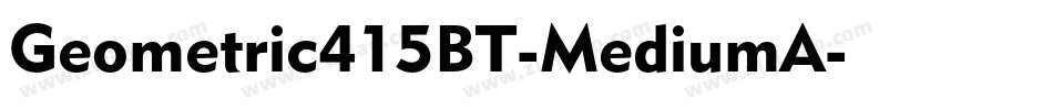 Geometric415BT-MediumA字体转换