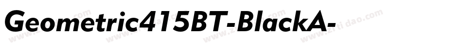 Geometric415BT-BlackA字体转换