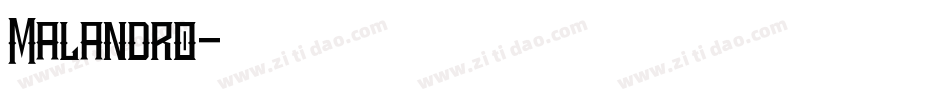 Malandro字体转换