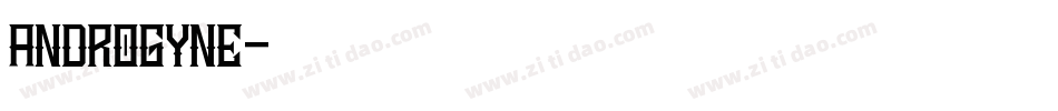 androgyne字体转换