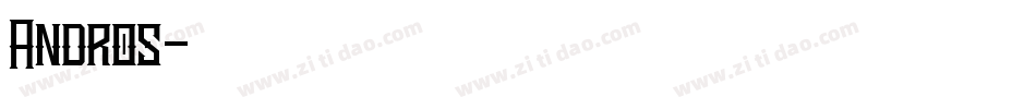 Andros字体转换