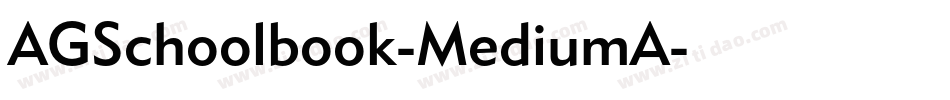 AGSchoolbook-MediumA字体转换