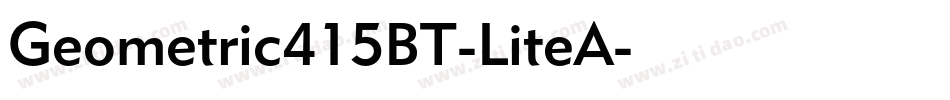 Geometric415BT-LiteA字体转换