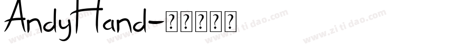 AndyHand字体转换