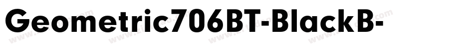Geometric706BT-BlackB字体转换