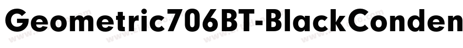 Geometric706BT-BlackCondensedB字体转换