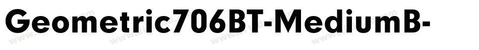 Geometric706BT-MediumB字体转换
