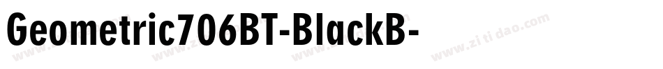 Geometric706BT-BlackB字体转换
