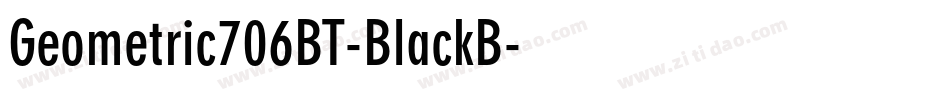 Geometric706BT-BlackB字体转换